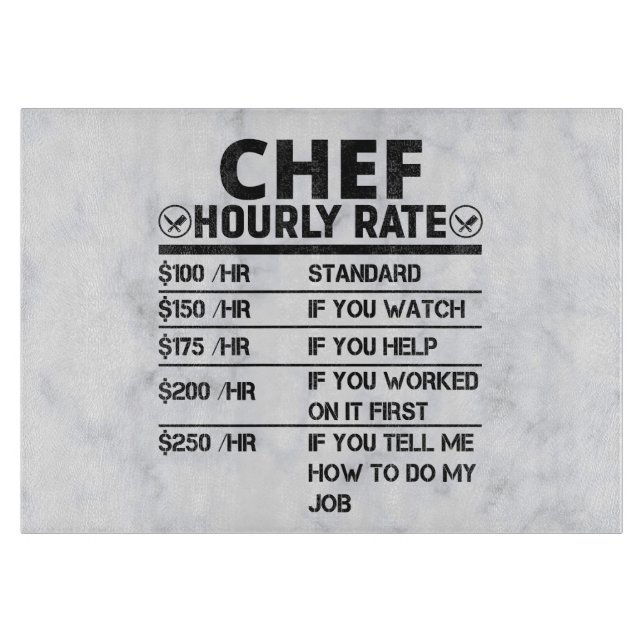 Tabla De Cortar Funny Chef Cutting Board (Anverso)