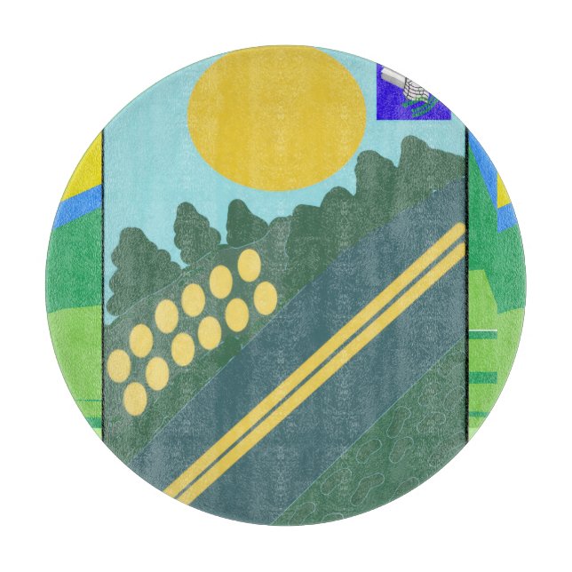 Tabla De Cortar Funny Eggs Crossing the Road (Anverso)