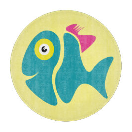 Tabla De Cortar Funny Pescado Elegante