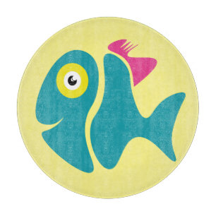Tabla De Cortar Funny Pescado Elegante