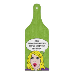 Tabla De Cortar FUNNY RETRO WOMAN personalizado tablero