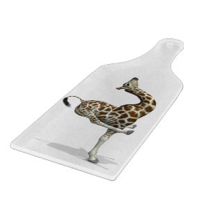 Tabla De Cortar Funny Sporty Giraffe