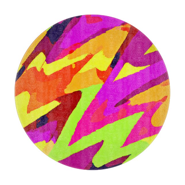 Tabla De Cortar Fusión de arte cromático (Anverso)