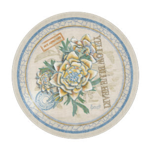 Tabla De Cortar G Creación Oficina de la flor amarilla