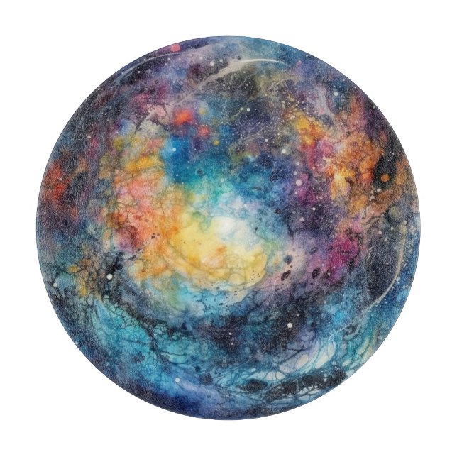 Tabla de cortar Galaxia de polvo de estrellas (Anverso)