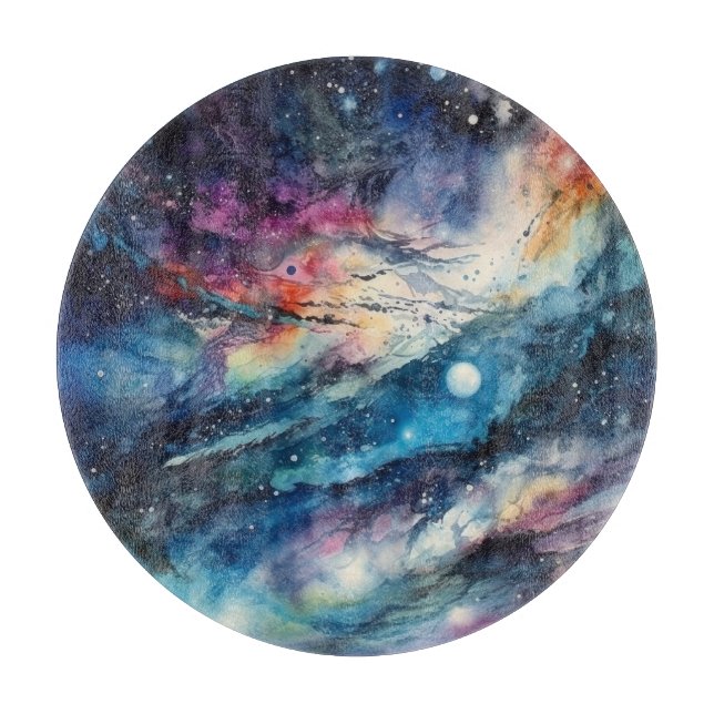Tabla de cortar Galaxia de polvo de estrellas (Anverso)