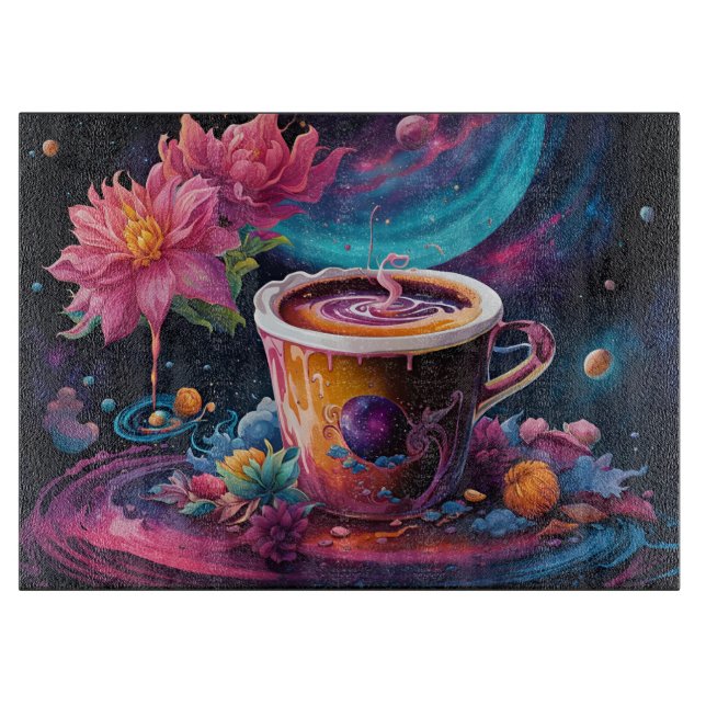 Tabla De Cortar Galaxia Jardín (Anverso)