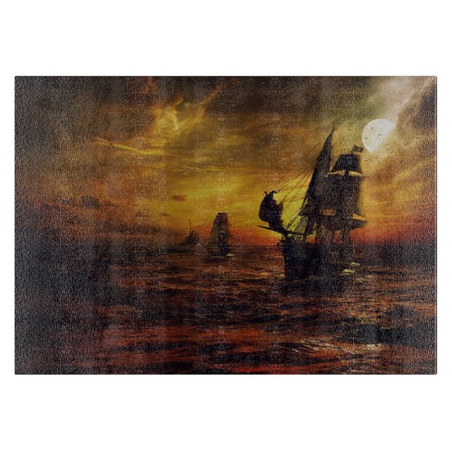 Tabla De Cortar Galeones a Toda Vela (Anverso)