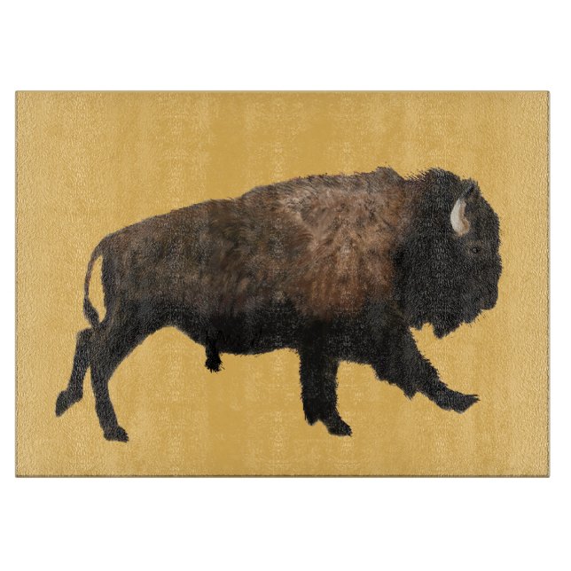Tabla De Cortar Galloping Bison (Anverso)