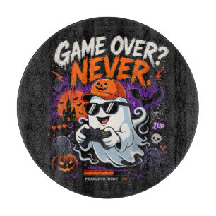 Tabla De Cortar Game Over Nunca Divertido Fantasma de Gamer Hallow