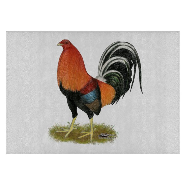 Tabla De Cortar Gamecock Wheaten Rooster (Anverso)