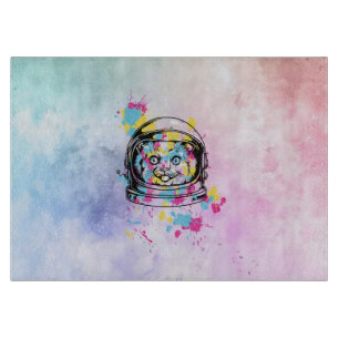 Tabla De Cortar Gata Astronauta