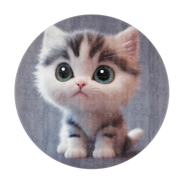 Tabla De Cortar gatito muy lindo (Anverso)