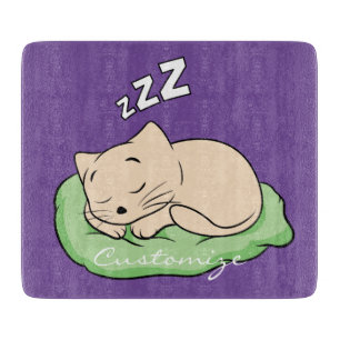 Tabla De Cortar Gatito Thunder_Cove el dormir