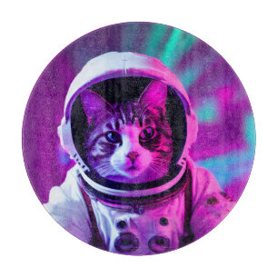 Tabla De Cortar gato astronauta