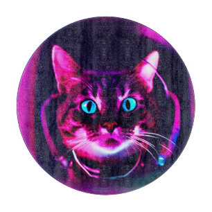 Tabla De Cortar gato astronauta