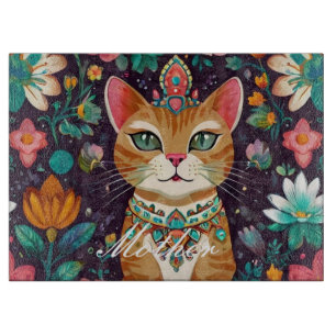 Tabla De Cortar Gato de Bejeweld coronado