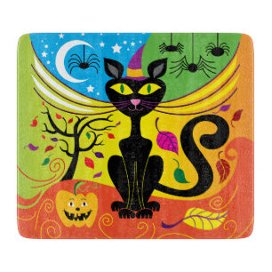 Tabla De Cortar Gato de brisa espeluznante