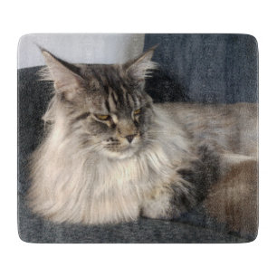 Tabla De Cortar Gato de Coon de Maine
