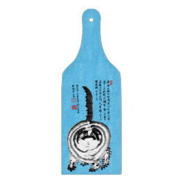 Tabla De Cortar Gato de Tabby japonés a rayas choncas