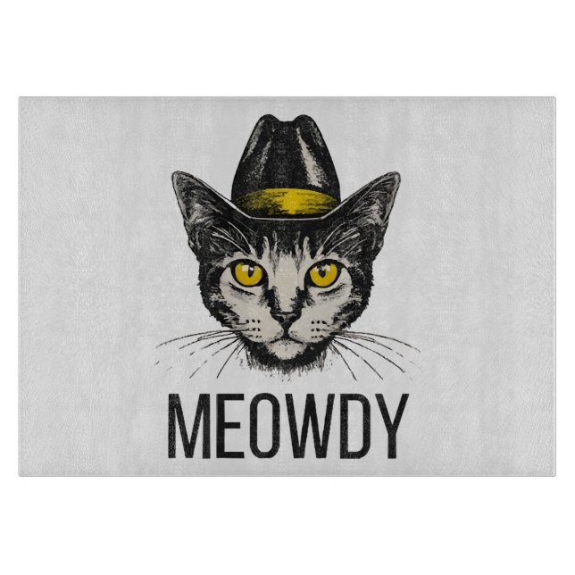 Tabla De Cortar Gato Divertido Miau (Anverso)