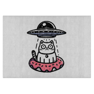 Tabla De Cortar Gato Donut OVNI