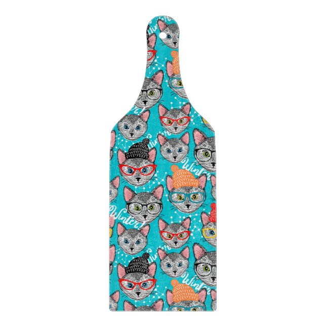 Tabla De Cortar Gato en el gorra (Anverso)