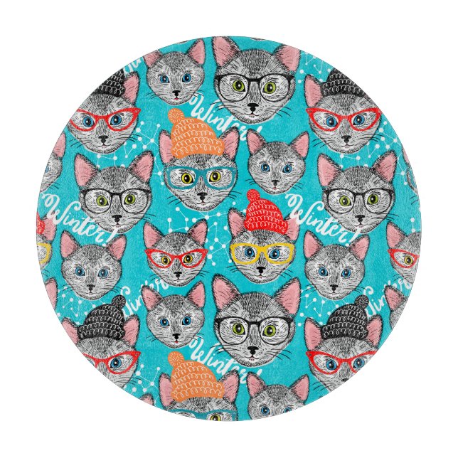 Tabla De Cortar Gato en el gorra (Anverso)