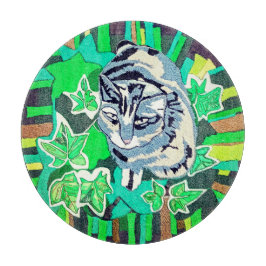 Tabla De Cortar Gato en el jardín