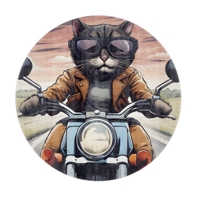 Tabla De Cortar Gato en moto (Anverso)