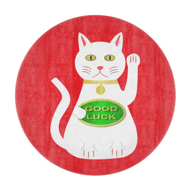 Tabla De Cortar Gato Lucky Oriental (Anverso)