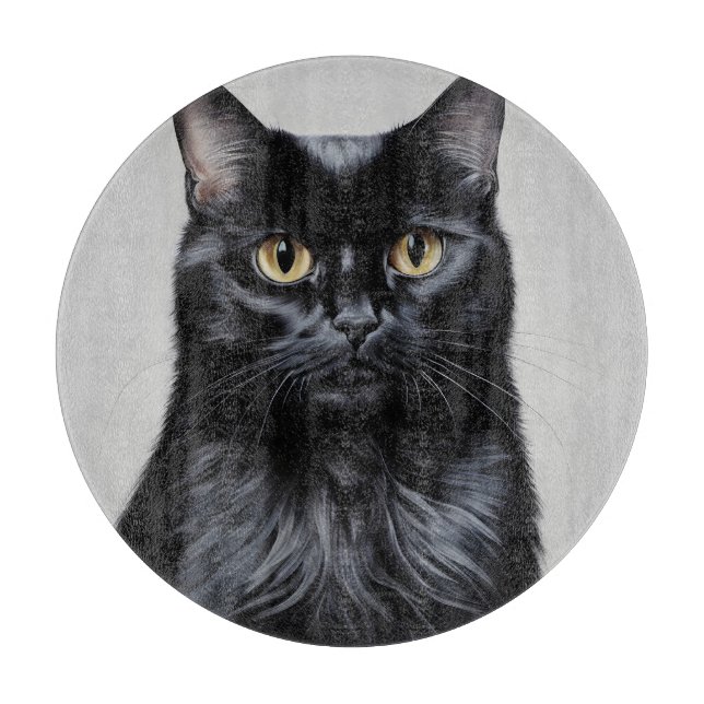 Tabla De Cortar Gato negro (Anverso)