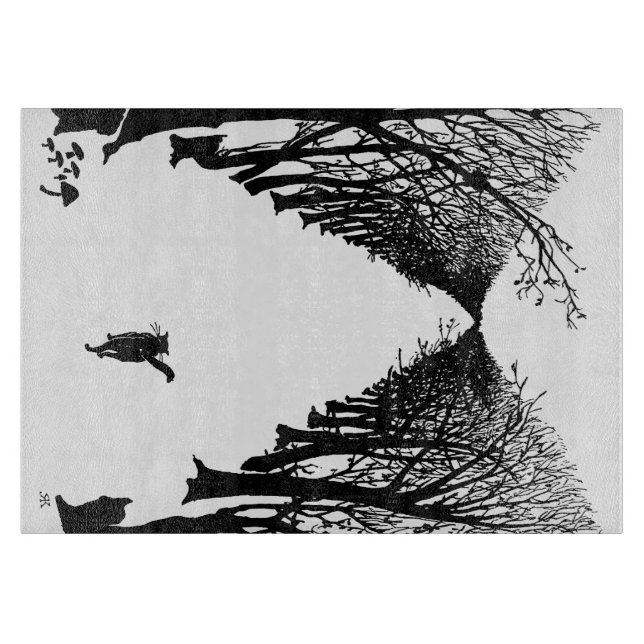 Tabla De Cortar Gato negro, Rudyard Kipling (Anverso)