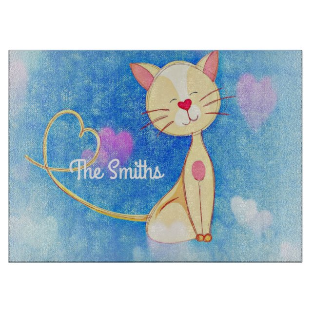 Tabla De Cortar Gato soñador (Anverso)