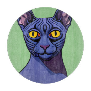 Tabla De Cortar Gato Sphynx