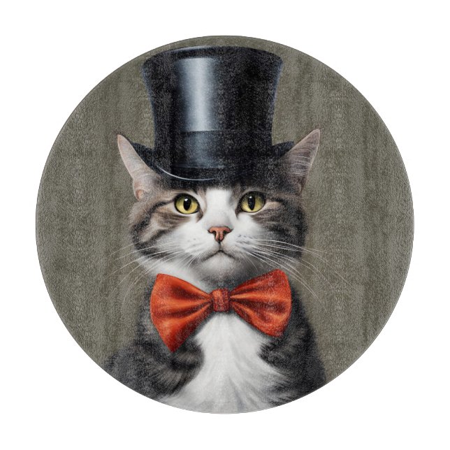 Tabla De Cortar Gato victoriano (Anverso)