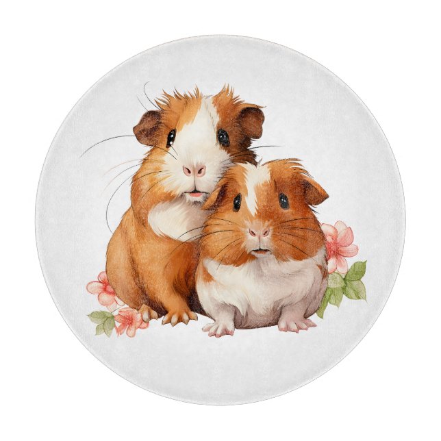 Tabla De Cortar Gatos de cerdo de Guinea (Anverso)