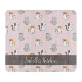 Tabla De Cortar Gatos kawaii personalizados