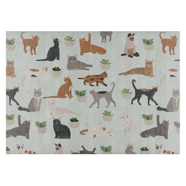 Tabla De Cortar Gatos y plantas domésticas (Anverso)