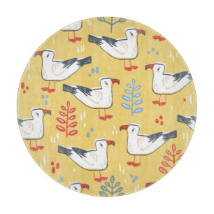Tabla De Cortar Gaviota vintage deja patrón natural
