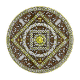 Tabla De Cortar Gemini Mandala Glass Cutting Board