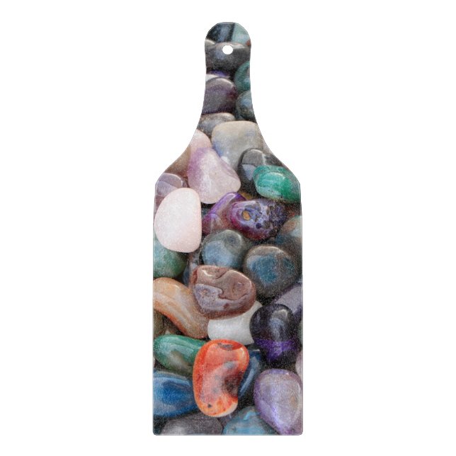 Tabla De Cortar Gemstones Crystals Pebbles (Anverso)