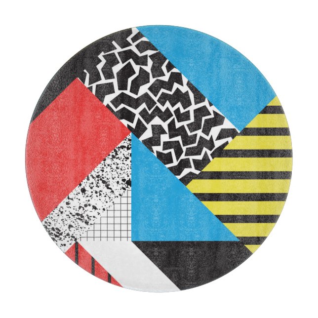 Tabla De Cortar Geometría moderna: Resumen de estilo sin foco (Anverso)