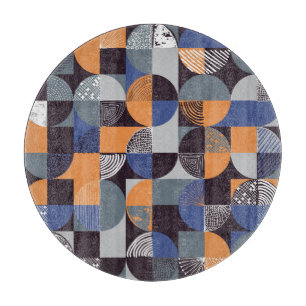 Tabla De Cortar Geometric Handdrew: Doodles Creativos Sin Marea.