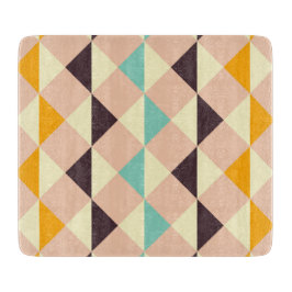 Tabla De Cortar Geometric pattern overlapping diamonds & triangle