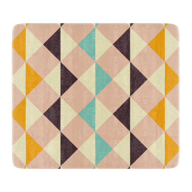 Tabla De Cortar Geometric pattern overlapping diamonds & triangle (Anverso)