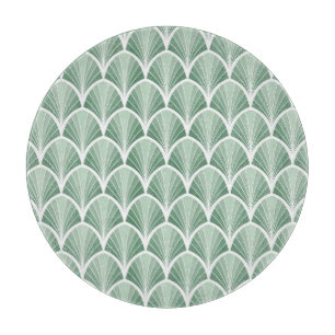 Tabla De Cortar Geométrica clásica: estilo Art Deco sin foco