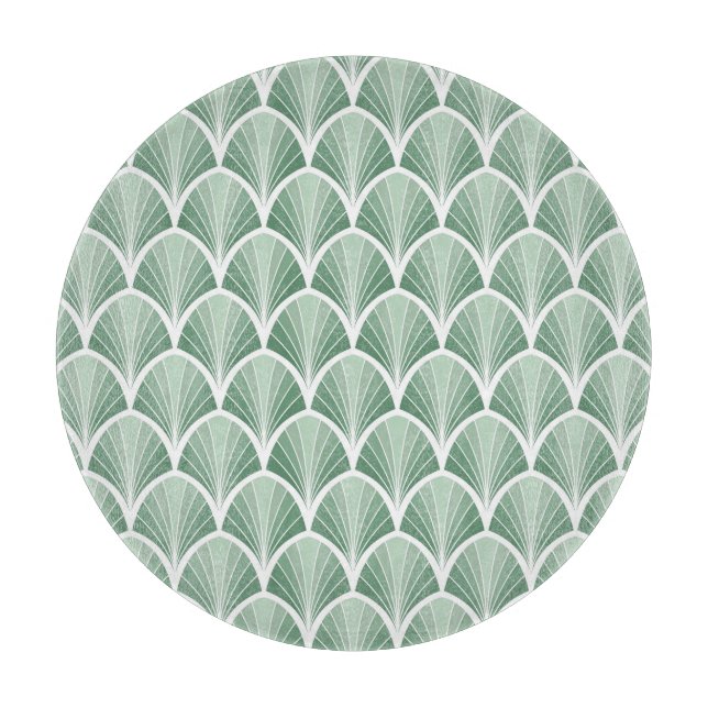 Tabla De Cortar Geométrica clásica: estilo Art Deco sin foco (Anverso)