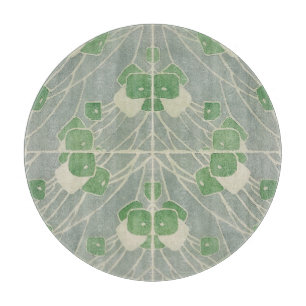 Tabla De Cortar Geométrica verde 1915 Hannah Borger Overbeck