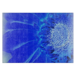 Tabla De Cortar gerbera azul eléctrico